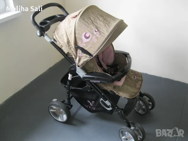 Комбинирана детска количка Cangaroo, модел Victoriya, снимка 3 - Детски колички - 47269018