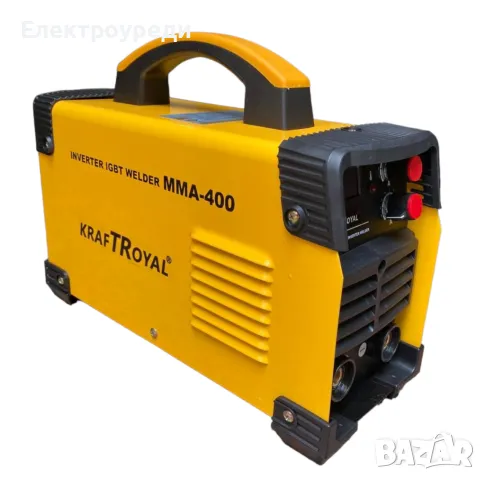 Професионален Инверторен Електрожен 400A KRAFTROYAL Заваръчен Апарат ММА с дисплей в Куфар, снимка 3 - Други машини и части - 47607753