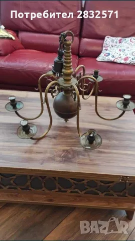 Антикварен полилей свещник