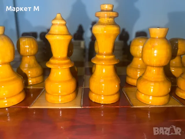 Голям Дървен шах 44 х 44 см. и табла
