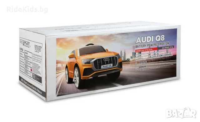 Луксозна детска акумулаторна кола AUDI RS Q8 – Червена, с дистанционно и LED светлини, снимка 16 - Детски велосипеди, триколки и коли - 49964299