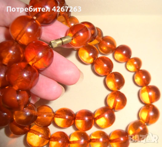 Кехлибарена огърлица винтидж, снимка 2 - Антикварни и старинни предмети - 53287515