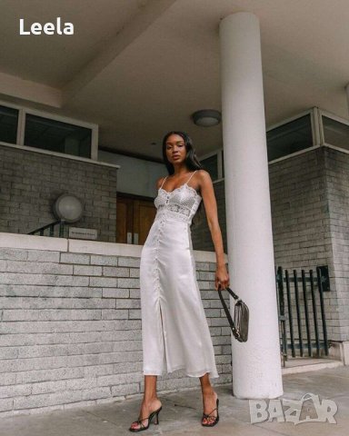 Рокля от сатен ZARA, снимка 2 - Рокли - 40864819