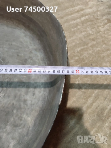 Голяма кръгла медна тава за лютеница, снимка 3 - Съдове за готвене - 53835245