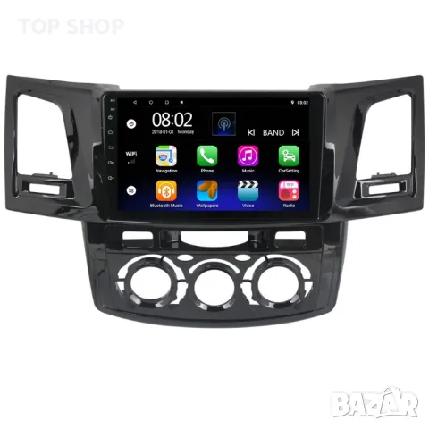 Мултимедия, за Toyota Fortuner Hilux, Двоен дин, Навигация, дисплей, 2 Дин, плеър 9“ екран, Android