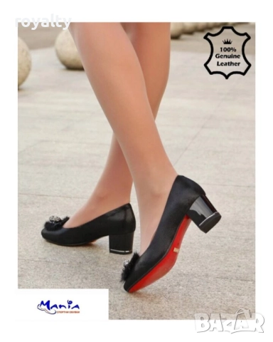 Дамски елегантни обувки от естествена кожа, снимка 3 - Дамски елегантни обувки - 52122562
