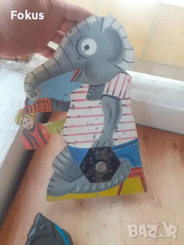 Стара бълг.метална мишена играчка от стрелбище пушка слонче, снимка 7 - Антикварни и старинни предмети - 51132193