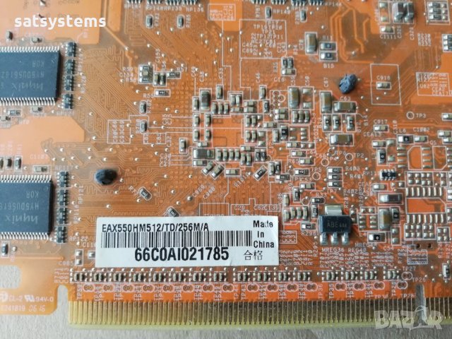 Видео карта ATi Radeon Asus EAX550GE 256MB DDR 128bit PCI-E, снимка 7 - Видеокарти - 34792576