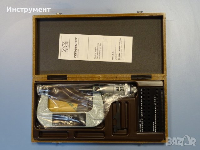 Микрометър резбомер TESA Digimaster 50-75 mm screw thread micrometer, снимка 2 - Други инструменти - 41226841