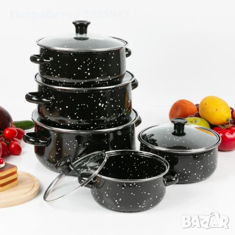 Комплект от 5 броя тенджери за готвене , снимка 1