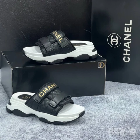 чехли на платформа chanel , снимка 6 - Чехли - 50999987