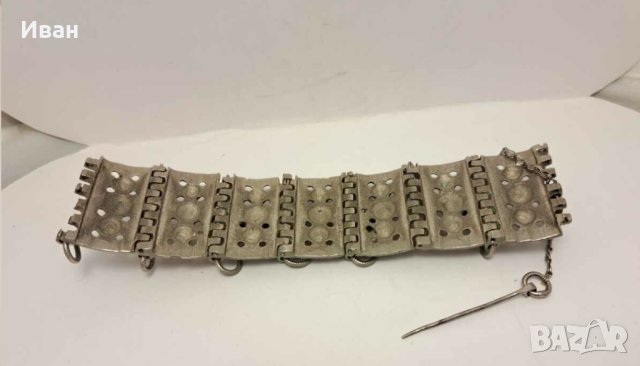 Възрожденска гривна 19-ти век , снимка 4 - Антикварни и старинни предмети - 44198924