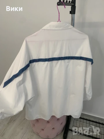 Дамска риза овърсайз наметка , снимка 11 - Ризи - 51036288