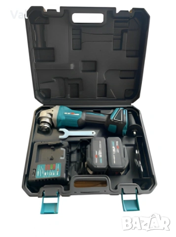 Комплект акумулаторен ъглошлайф 36V 8,0 Ah + 2 батерии и зарядно в куфар, снимка 4 - Ъглошлайфи - 53690228