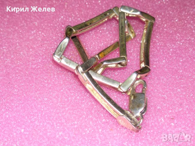 СТИЛНА ВИНТИДЖ АРТ СРЕБЪРНА ГРИВНА СРЕБРО 925 с ЦИКОНИ ЧАСТ от КОМПЛЕКТ 41924, снимка 13 - Гривни - 44394288