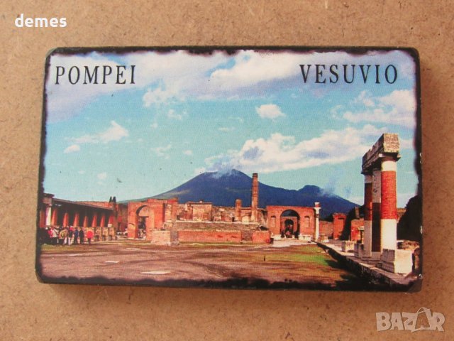 Магнит от Помпей и Везувий, Италия-11, снимка 1 - Други ценни предмети - 41240510
