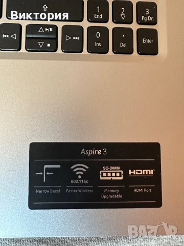 Лаптоп ACER Aspire 3 A315-23-R3RL NX.HVUEX.01L 15.6 ", AMD RYZEN 3 3250U, RAM 8 GB, SSD 256 GB, AMD , снимка 3 - Лаптопи за работа - 42143811
