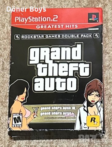 Grand Theft Auto: Double Pack (GTA 3 + GTA: Vice City) за PS2, снимка 1 - Игри за PlayStation - 44179609