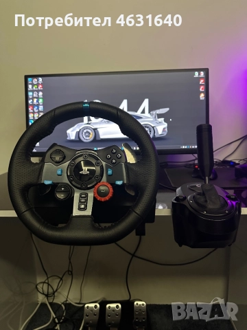 Logitech G29 волан + shifter , снимка 2 - Джойстици и геймпадове - 52921942