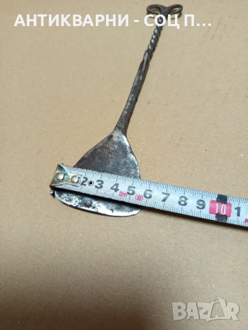 Соц Стара Ръчно Кована Огрипка., снимка 7 - Антикварни и старинни предмети - 50450686
