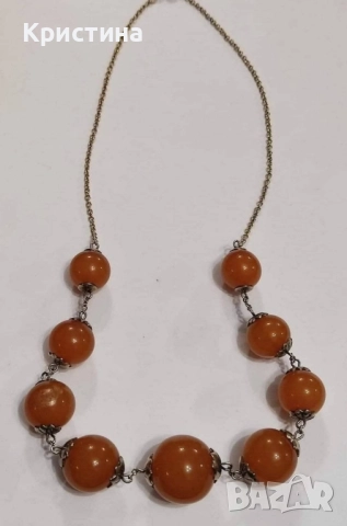 Антикварно руско (СССР) сребърно колие, снимка 6 - Колиета, медальони, синджири - 52351440