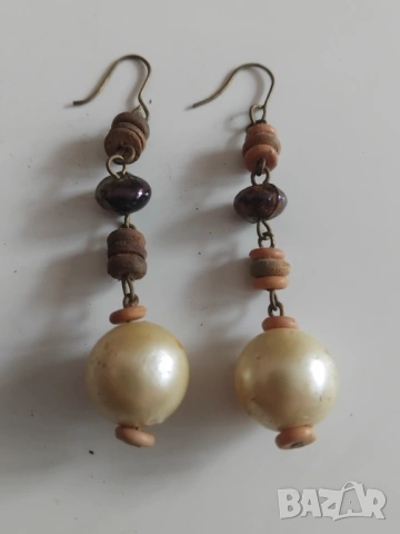 Обеци с перли