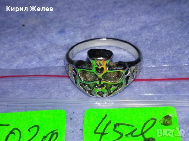 ЕФЕКТЕН ПОСРЕБРЕН НЕОГОТИЧЕСКИ ПРЪСТЕН от НЕРЪЖДАЕМА БЛАГОРОДНА СТОМАНА 17404, снимка 11 - Пръстени - 40567004