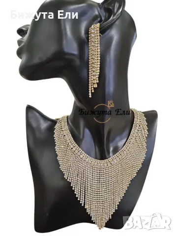 Колие с обеци Мирела , снимка 1