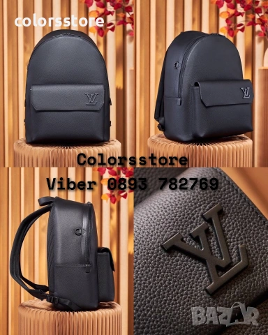 Черна раница LouisVuitton SG2896-1, снимка 1 - Раници - 36610233