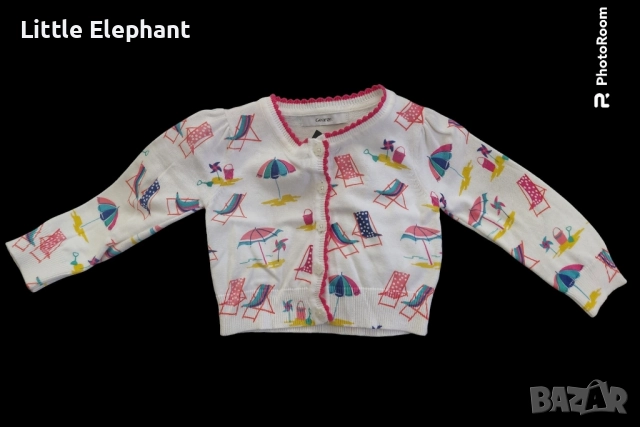 Кардиган"Summer vibes" за 12-18 мес момиченце,Англия/нов