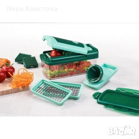 Оригинално Немско Мултифункционално кухненско ренде Nicer Dicer 12 в 1, снимка 9 - Други стоки за дома - 48924448