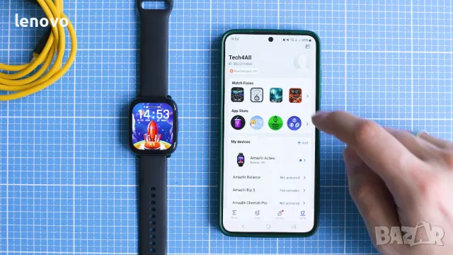 Amazfit Active GPS смарт часовник, снимка 2 - Смарт часовници - 47903141