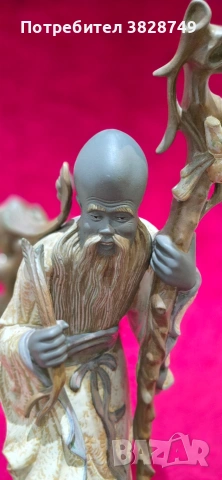 Огромна порцеланова фигура на ядро, снимка 6 - Антикварни и старинни предмети - 53342020