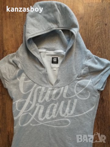 g-star cat hooded sw wmn s/s - страхотно дамско горнище, снимка 3 - Спортни екипи - 35870835