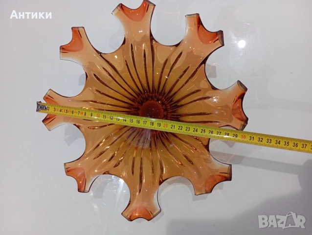 Кристална стара Купа Прекрасна  , снимка 2 - Чинии - 52493317