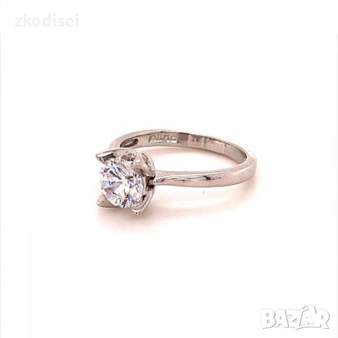 Златен дамски пръстен 3,58гр. размер:55 14кр. проба:585 модел:14312-3, снимка 2 - Пръстени - 39855877