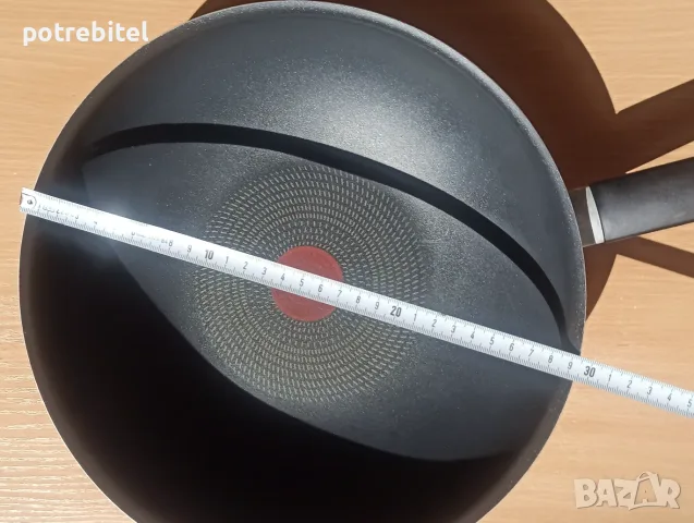 TEFAL - WOK НОВ тиган с тефлоново покритие - 29 см за 10 €вро, снимка 6 - Съдове за готвене - 55892033