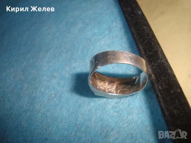 ФЛОРАЛНО ОРНАМЕНТИРАН СКЪПОЦЕНЕН АРТ ДЕКО ПРЪСТЕН СРЕБРО 800 МАЙСТОРСКА ИЗРАБОТКА с ЦИРКОНИ 25833, снимка 14 - Пръстени - 35826011