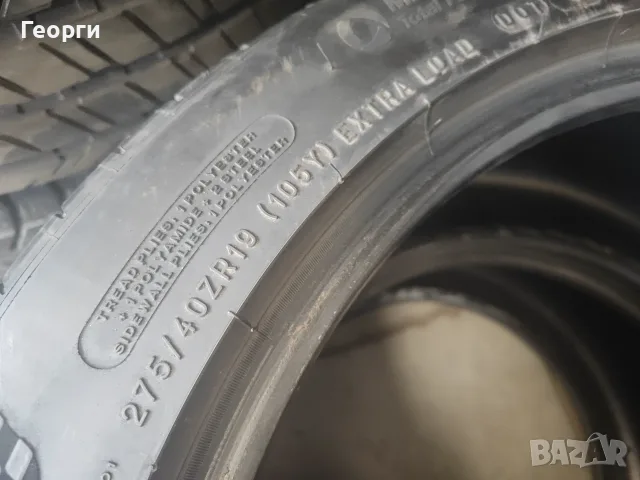 2бр.летни гуми 275/40/19 Michelin, снимка 4 - Гуми и джанти - 55808997