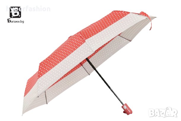 Автоматични дамски сгъваеми чадъри на точки, различни цветове, КОД: 41482, снимка 4 - Други - 34118491