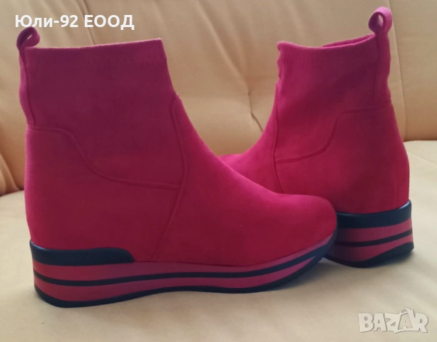 Красиви дамски боти на платформа 38-ми номер. Чисто нови., снимка 7 - Дамски боти - 53165569