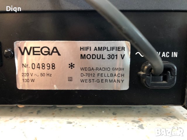 Wega 301v , снимка 12 - Ресийвъри, усилватели, смесителни пултове - 40540338
