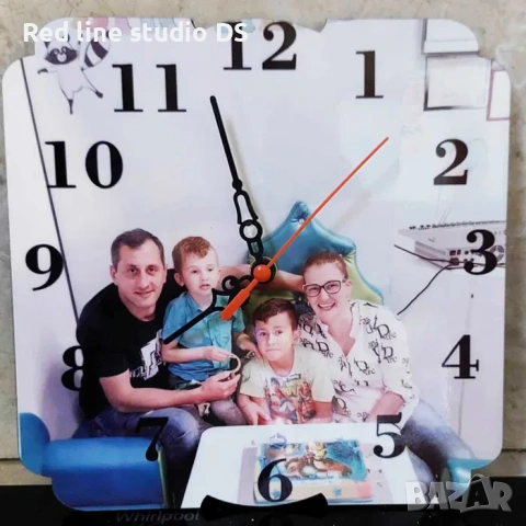 Часовник MDF с ваша снимка и надпис по избор, снимка 8 - Стенни часовници - 39309071