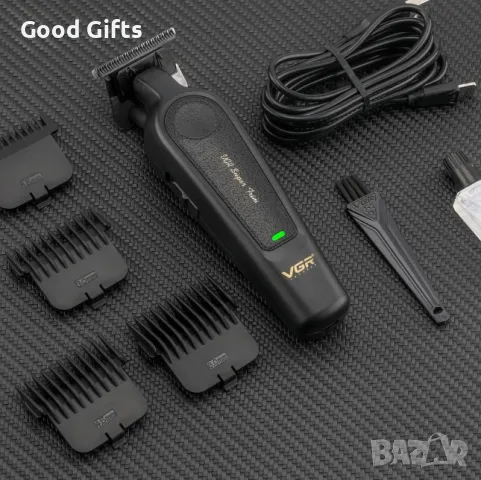 VGR V-995 – Тример за коса и брада с LED дисплей и 300 минути работа, снимка 3 - Машинки за подстригване - 50392447