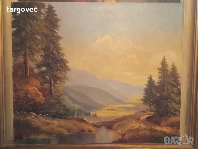 Прекрасна маслена картина пейзаж, снимка 3 - Картини - 40490954