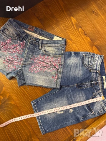 Дънков сет къси панталони размер М 