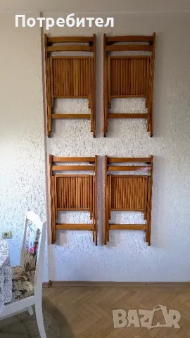 Сгъваеми столове - 8 броя, снимка 6 - Столове - 47631737