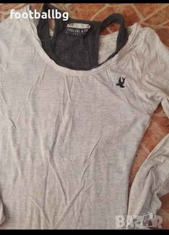 SC&CO 🔝❤️ Сет от два броя дамски блузи две в едно, снимка 5 - Блузи с дълъг ръкав и пуловери - 47604592