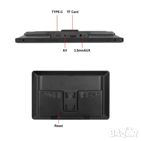 Монитор, Навигация, портативна мултимедия за кола, за автомобил с Carplay, Android Auto, 8" екран, снимка 16 - Аксесоари и консумативи - 53780799