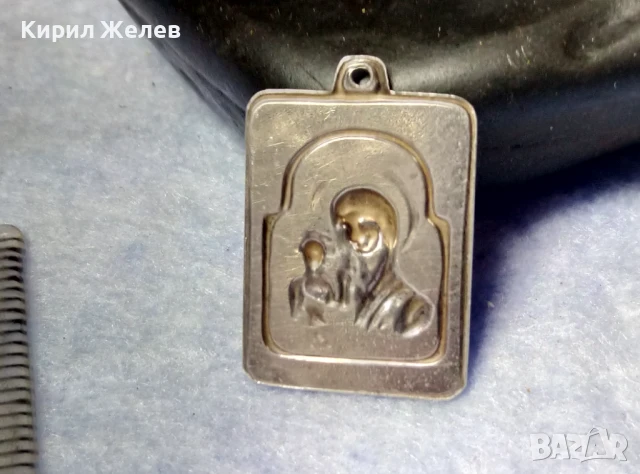 СТАРА ПРАВОСЛАВНА СРЕБЪРНА ИКОНКА Прсв. БОГОРОДИЦА с МЛАДЕНЕЦА ИИСУС ИКОНА СРЕБРО ВИСОКА ПРОБА 50196, снимка 9 - Антикварни и старинни предмети - 50542149